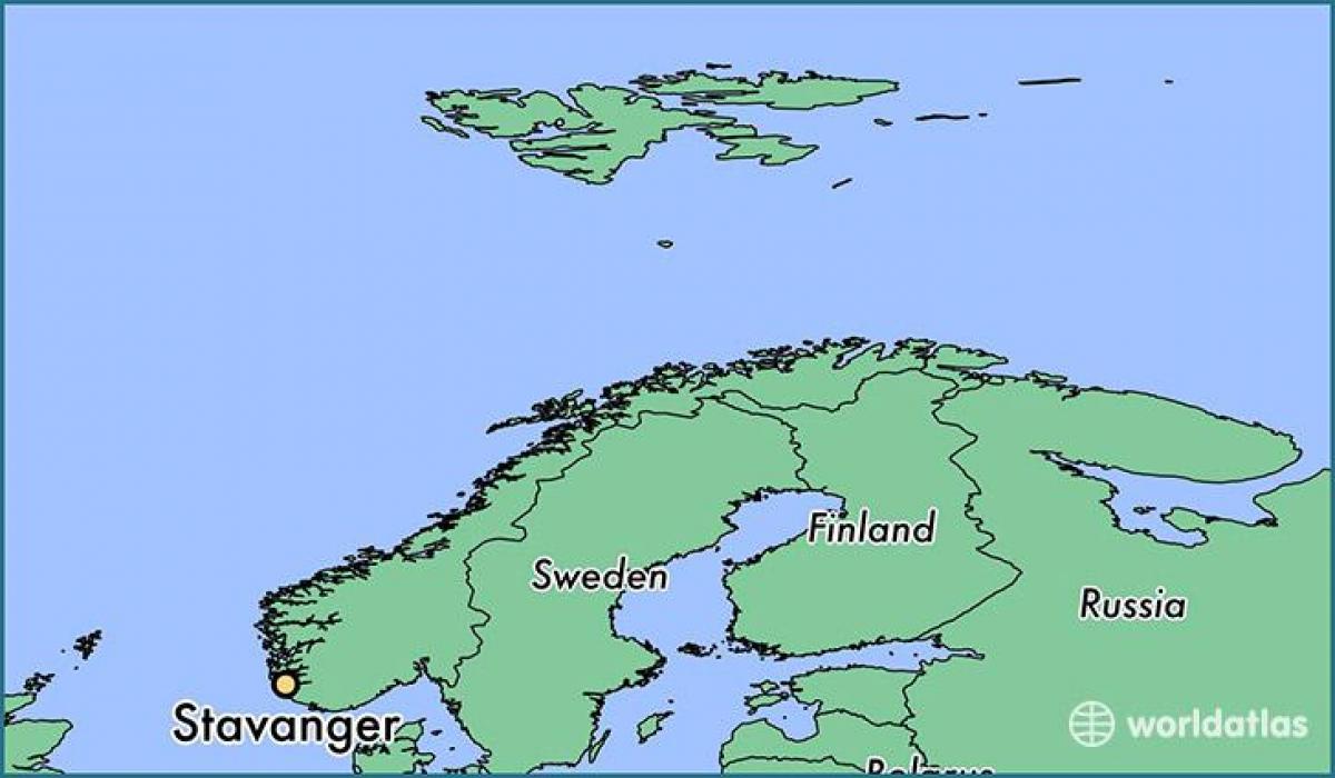 نقشه استاوانگر نروژ