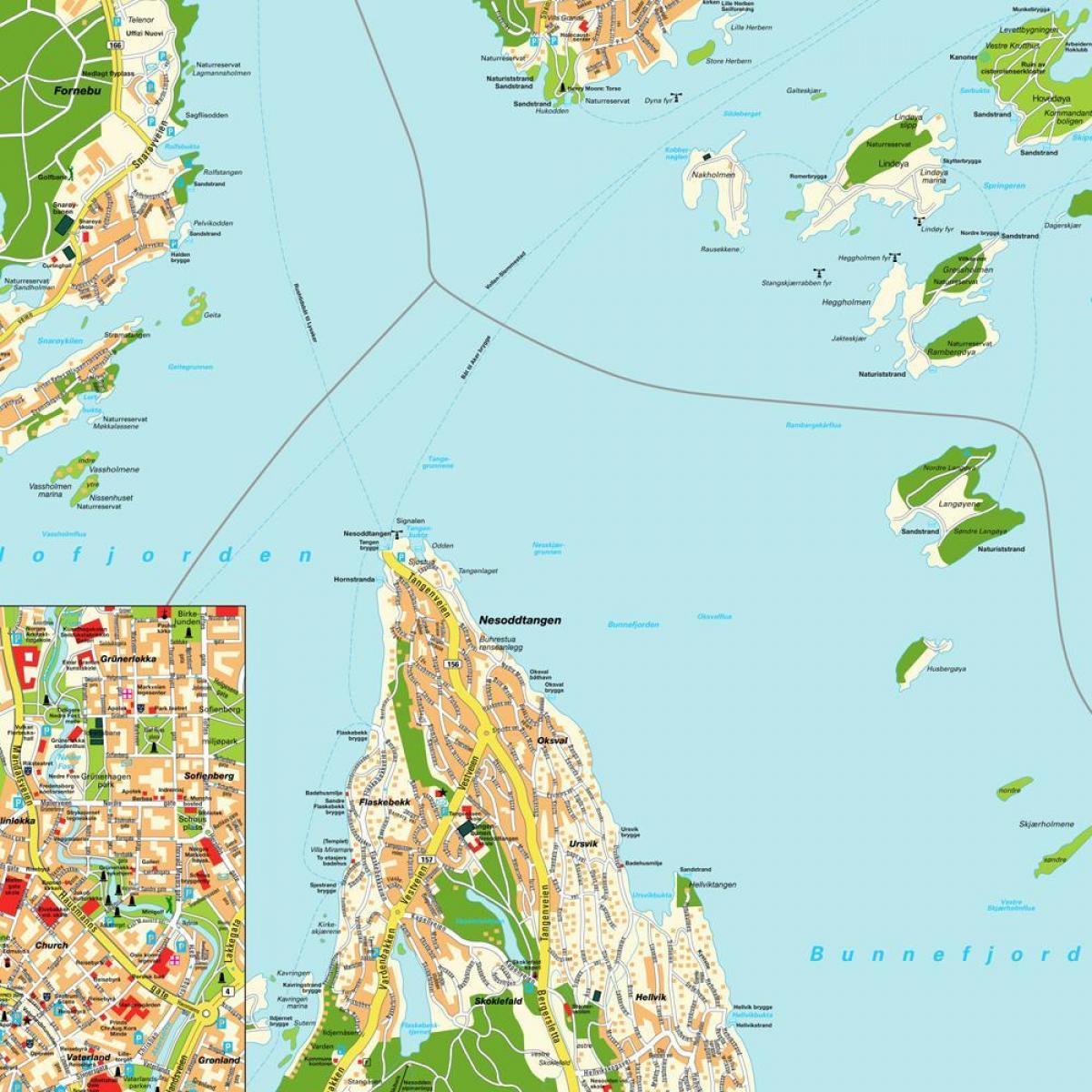اسلو نروژ نقشه جهان