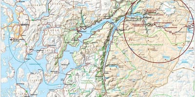 Hardangerfjord نروژ نقشه