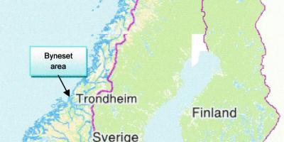 نقشه تروندهایم نروژ