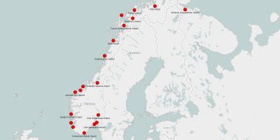 نقشه از فرودگاه نروژ