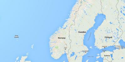 نقشه norge نروژ