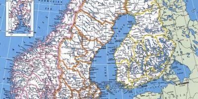 نقشه دقیق نروژ